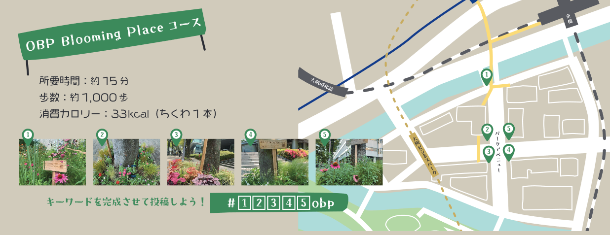 OBP・大阪城公園 ガーデンウォークラリー