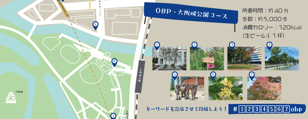 OBP・大阪城公園 ガーデンウォークラリー